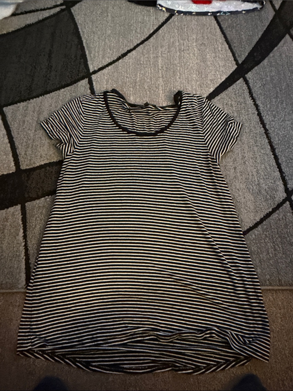 Black & White Striped Women's Tee